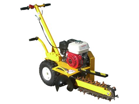 mini digger trencher|small walk behind trench digger.